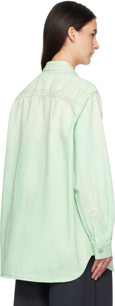 Skjorte Acne Studios Acne Studios Faded Denim Shirt Grøn | CB0102-, 2