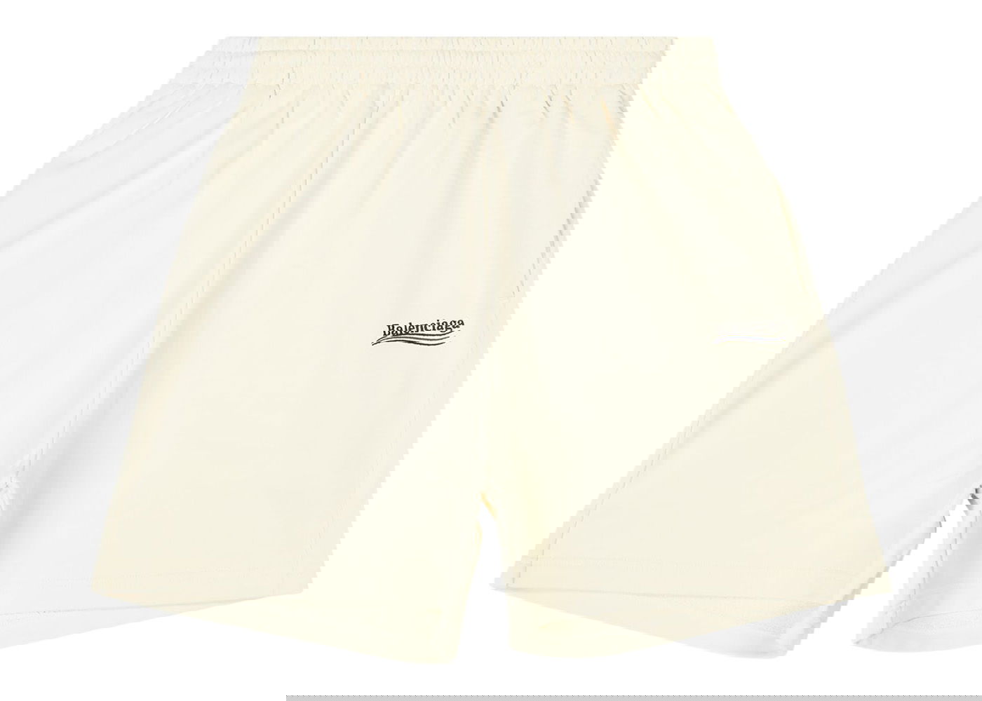 Shorts Balenciaga Political Campaign Large Fit Sweat Shorts Beige | 676137TKVI90896 / 676137TKVI98962, 0