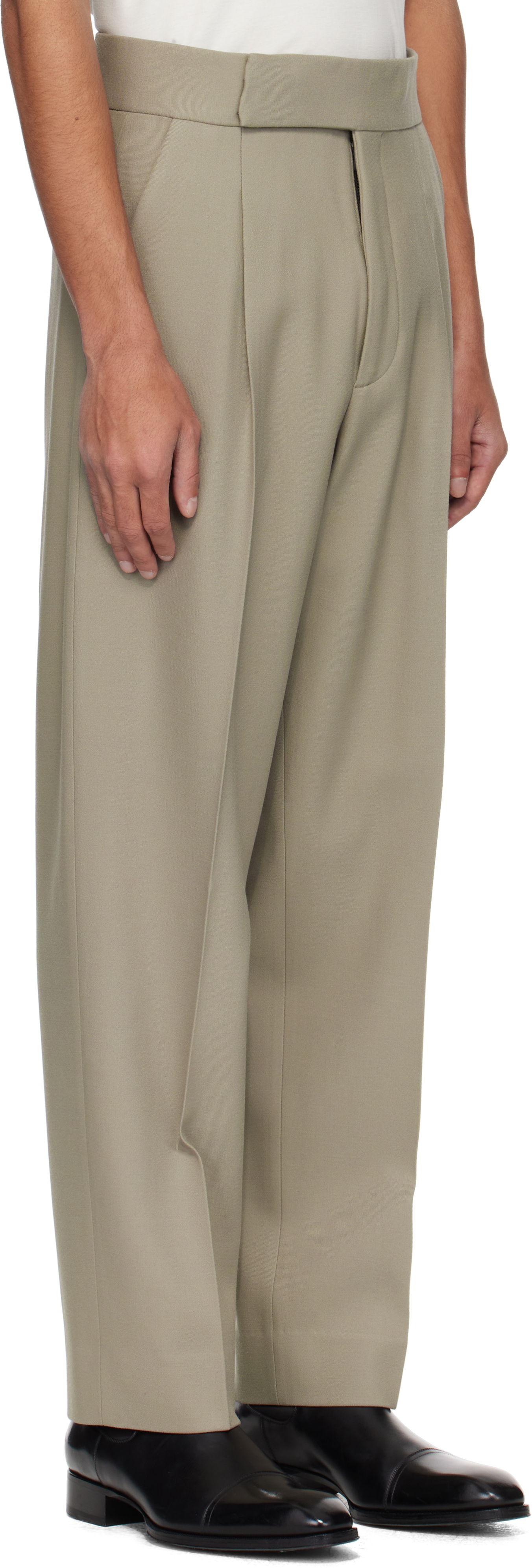 Bukser Fear of God Fear of God Single Pleat Eternal Trousers Beige | FGE240-401GRB, 1