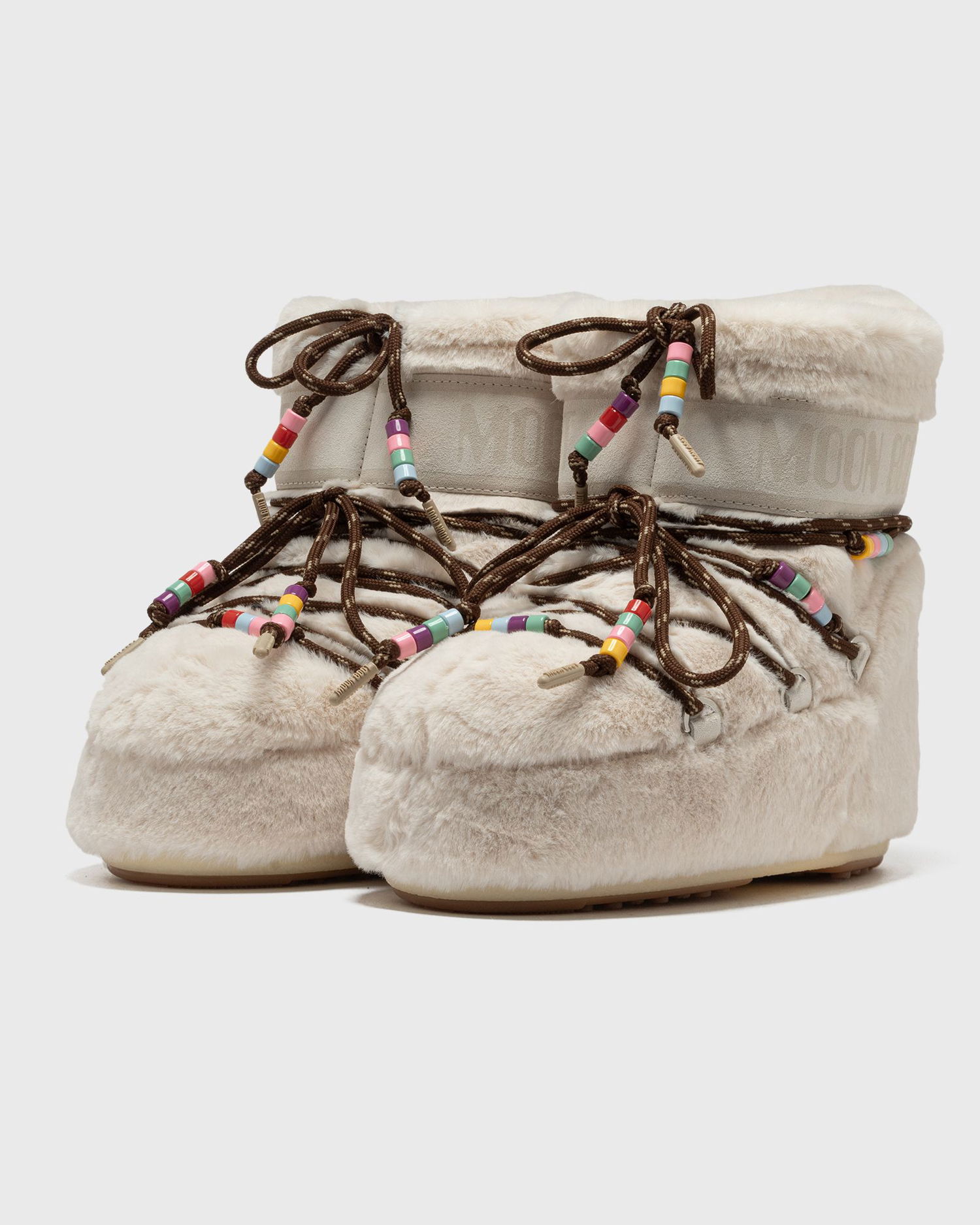 Sneakers og sko Moon Boot Faux Fur Beads Boots Beige | 80D1409470-L002, 1