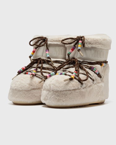 Sneakers og sko Moon Boot Faux Fur Beads Boots Beige | 80D1409470-L002, 1