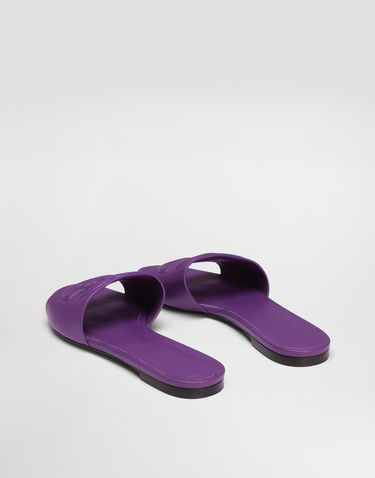 Tilbehør Dolce & Gabbana Dolce & Gabbana Calfskin Slides Lilla | CQ0436AY3298H438, 2