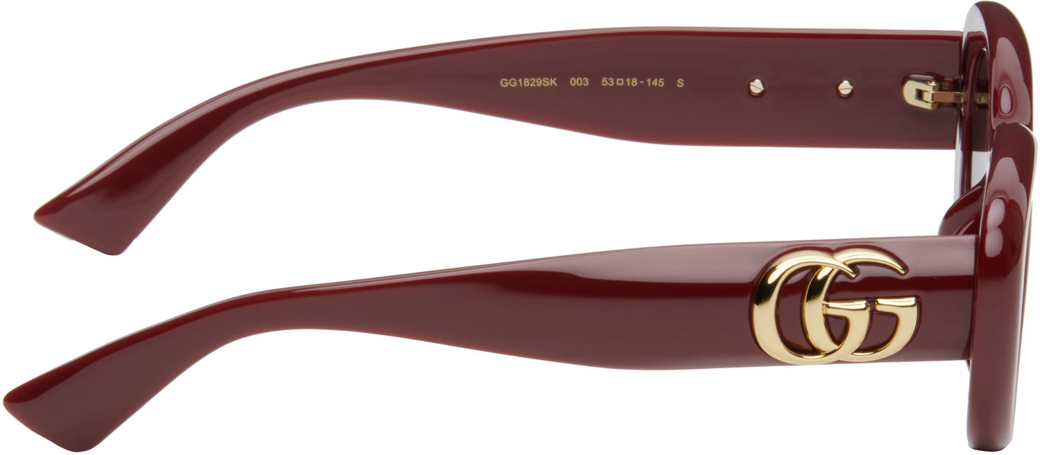 Solbriller Gucci Gucci GG Oval Sunglasses Bourgogne | GG1829SK-003, 1