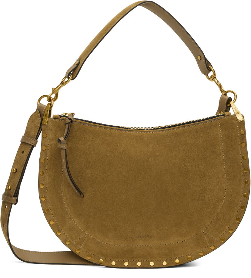 Skuldertaske ISABEL MARANT Isabel Marant Oskan Soft Zipped Suede Shoulder Bag Grøn | BF0066FA-B2C03M
