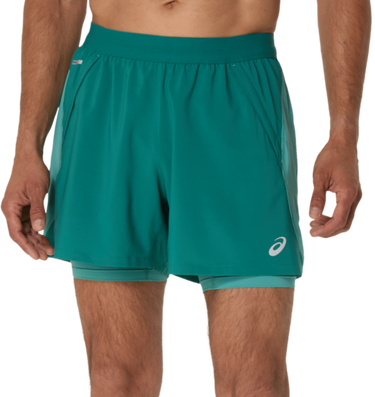 Shorts Asics Road 2-in-1 5" Shorts Grøn | 2011d245-301, 0