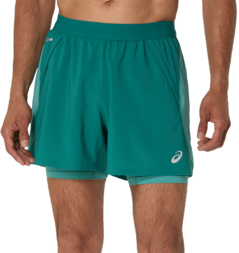 Shorts Asics Road 2-in-1 5" Shorts Grøn | 2011d245-301