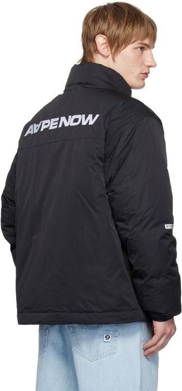 Puffer jakke AAPE by A Bathing Ape AAPE by A Bathing Ape 'AAPE NOW' Down Jacket Sort | AAPDNM7655XXNBKX, 2