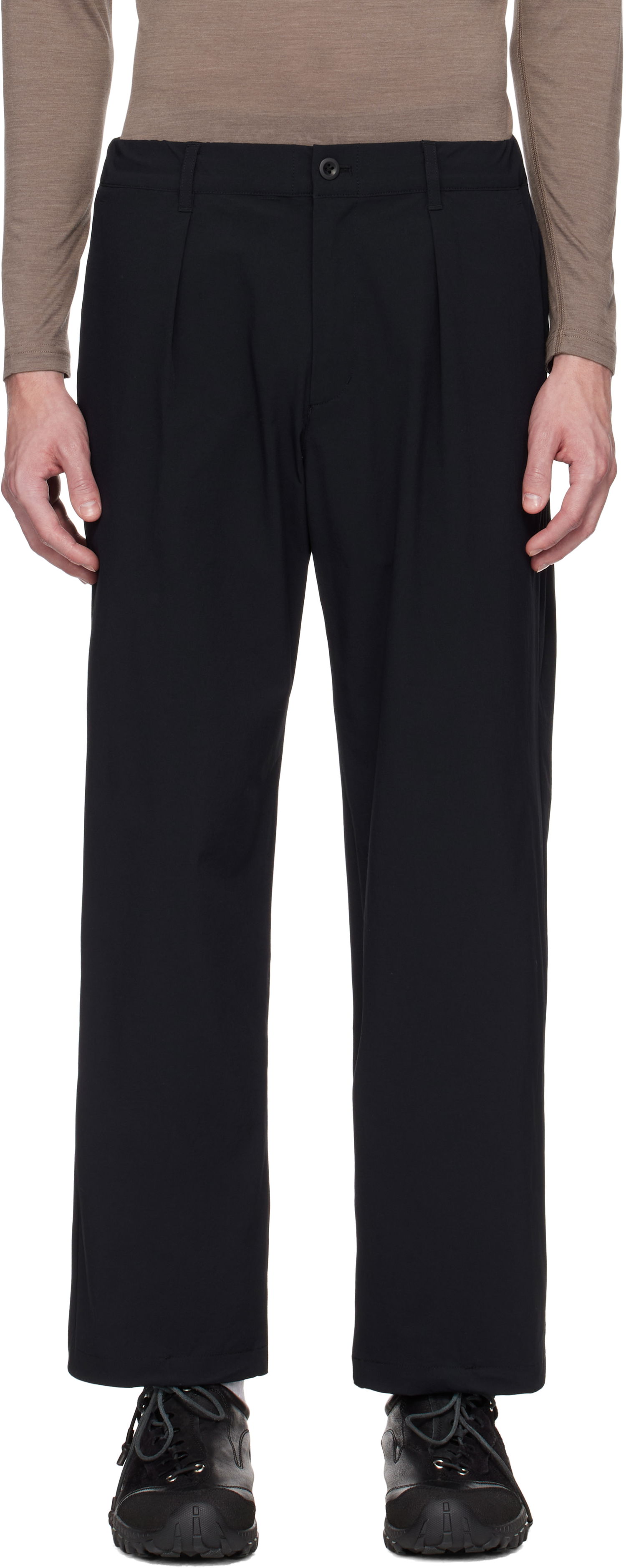 Bukser Snow Peak Active Comfort Wide Trousers Sort | PA-25SU004, 0