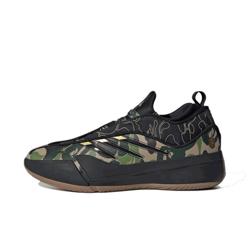 Sneakers og sko adidas Originals BAPE x Dame 9 "Black & Green" Sort | JH6358