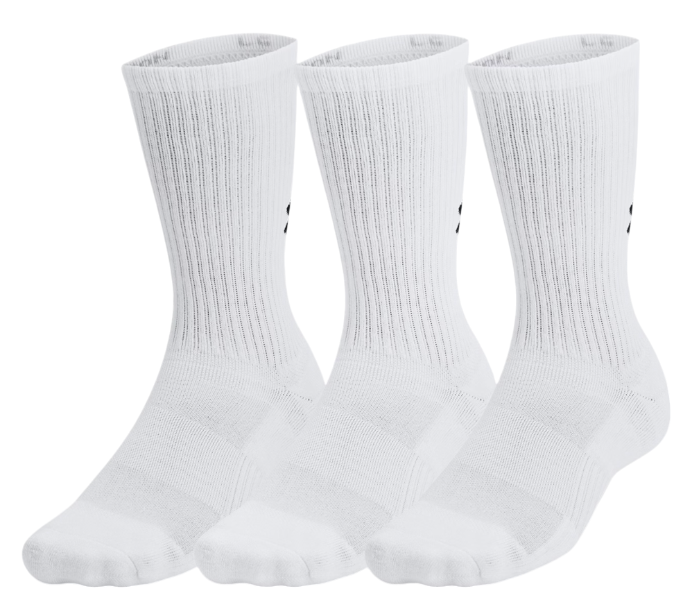 Sokker Under Armour Under Armour TC 3pk Crew Socks Hvid | 1386311-100, 0