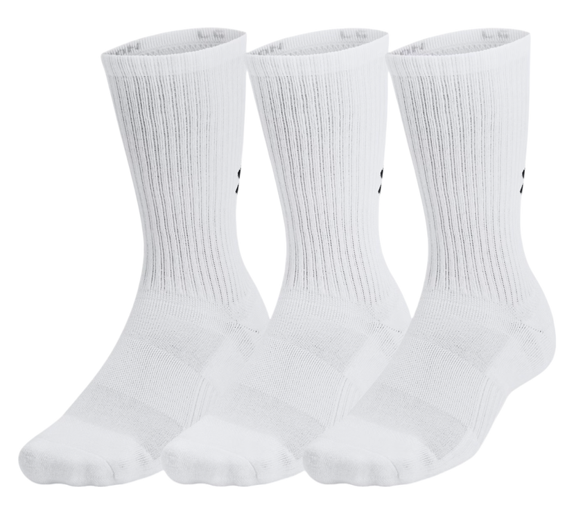 Sokker Under Armour Under Armour TC 3pk Crew Socks Hvid | 1386311-100