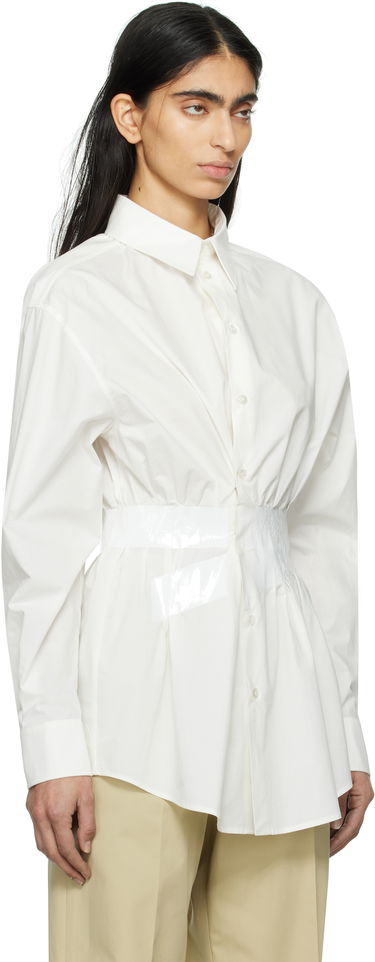 Skjorte Maison Margiela MM6 Maison Margiela Cotton Poplin Taped Shirt Hvid | S52DT0045 M35256, 1