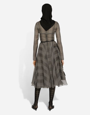 Kjole Dolce & Gabbana Calf-length Circle Skirt With Glen Plaid Print Flerfarvet | F6JGNTIS1WDHH5GW, 2