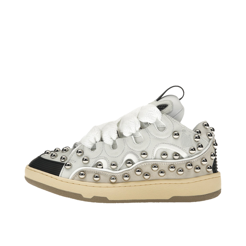 Sneakers og sko LANVIN Studded Leather Curb "White" W Hvid | FWSKDK02TCAH2300