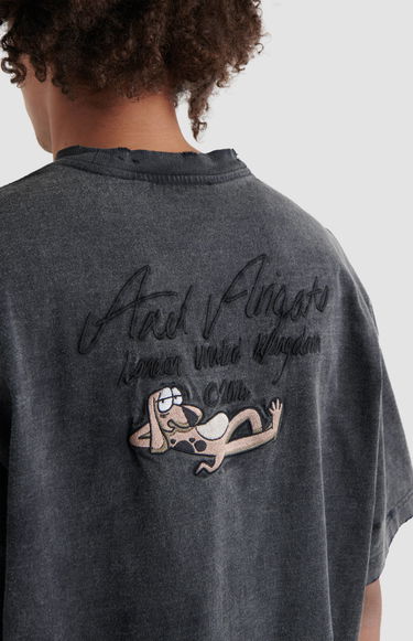 T-shirt AXEL ARIGATO Wes Distressed T-Shirt Sort | A2225001, 7