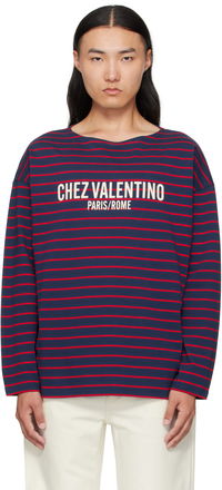 Valentino 'Chez Valentino' Print Long Sleeve T-Shirt