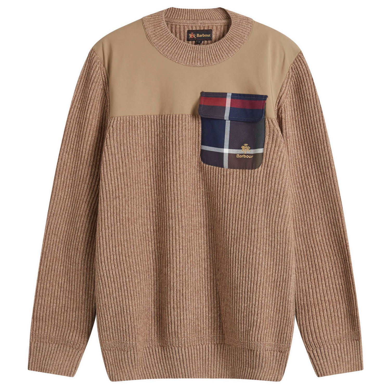 Sweater Barbour Baracuta Miller Crew Knit Jumper Brun | MKN1614TA71, 0