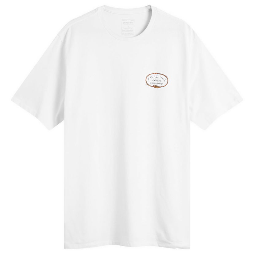 T-shirt Patagonia Men's Clean Climb Roots Responsibili-Tee Size Small Hvid | 37795-WHI