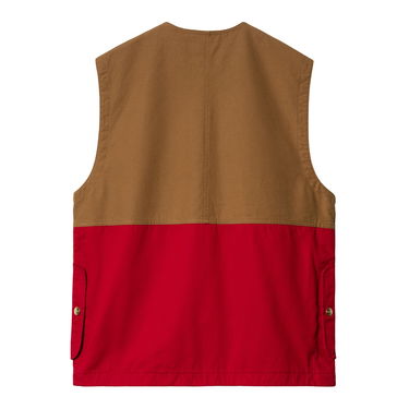 Vest Carhartt WIP Heston Vest "Hamilton brown / Cherry heavy stone wash" Brun | I032149_1OB_60, 6