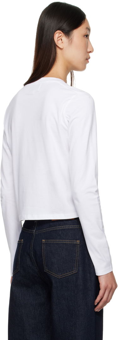 T-shirt Loulou de Saison Loulou de Saison Masal Organic Cotton Long Sleeve T-Shirt Hvid | MASAL LDS, 2