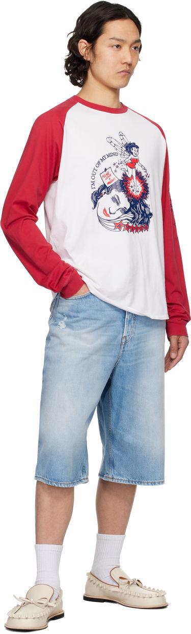T-shirt Ambush AMBUSH Raglan Graphic Long Sleeve T-Shirt Rød | 12115325, 3