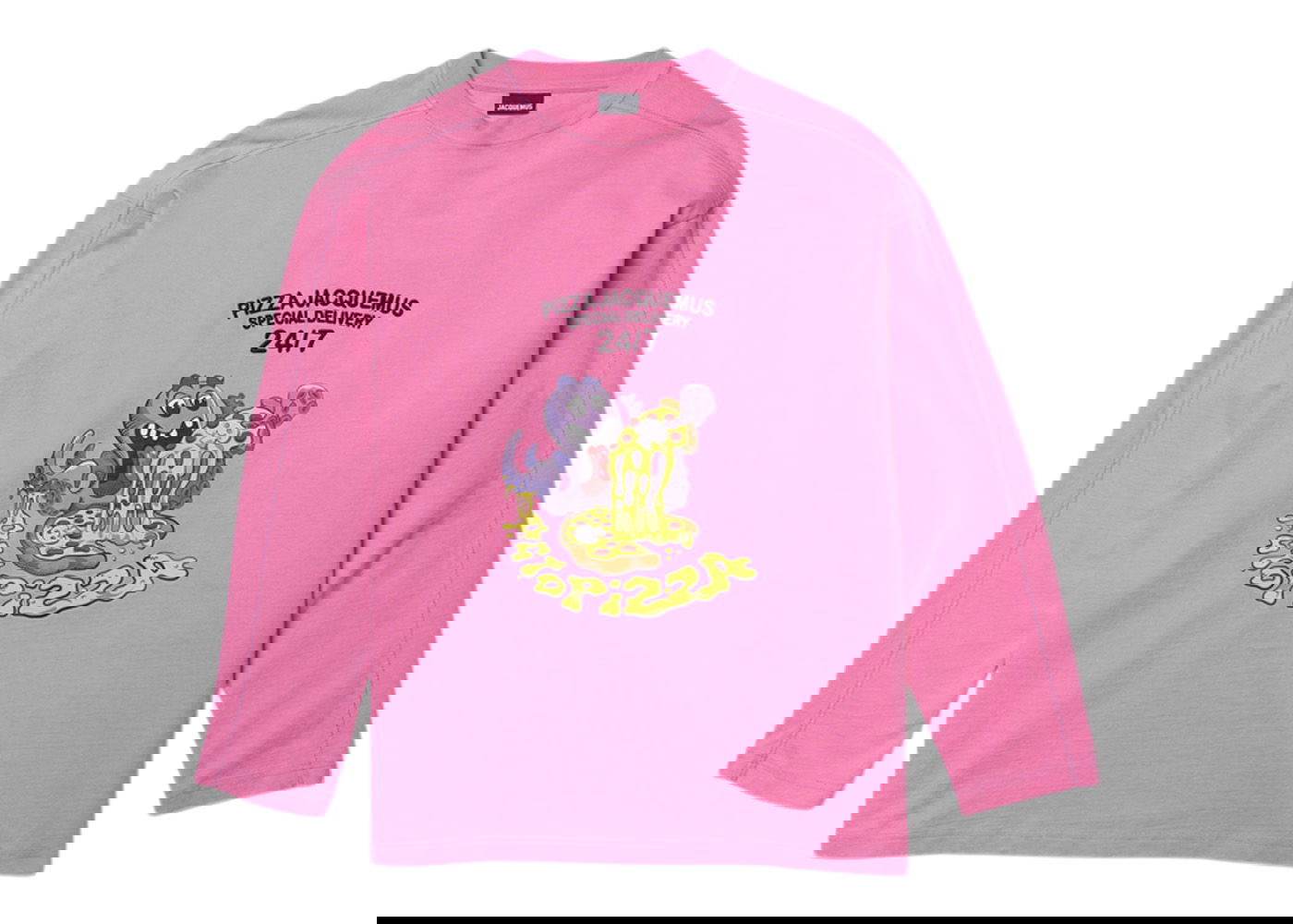 T-shirt Jacquemus Le Octopizza Oversized Lyserød | 226JS057-2102-4BC, 0