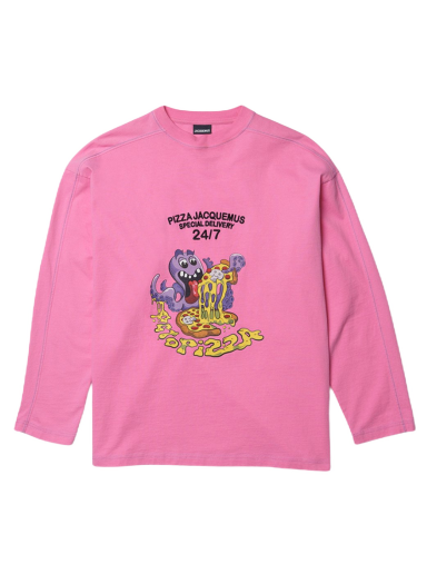 T-shirt Jacquemus Le Octopizza Oversized Lyserød | 226JS057-2102-4BC
