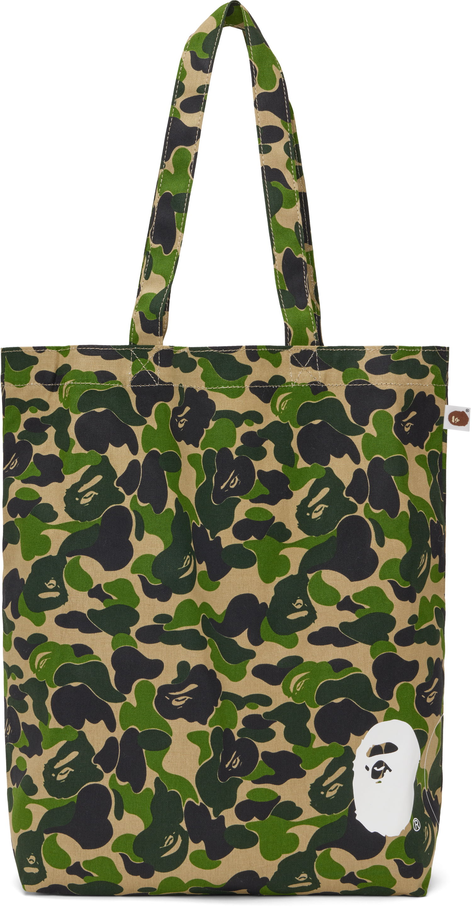 Mulepose BAPE A Bathing Ape ABC Camo Tote Bag Grøn | 001BAK801010M, 0