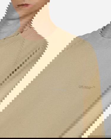 Sweatshirt Off-White Vintage Crewneck Sweatshirt Beige | OMBA056F22FLE001 1717, 5