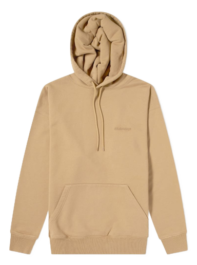 Sweatshirt Balenciaga Corp Logo Popover Hoody Beige | 570811-TKVB5-9504