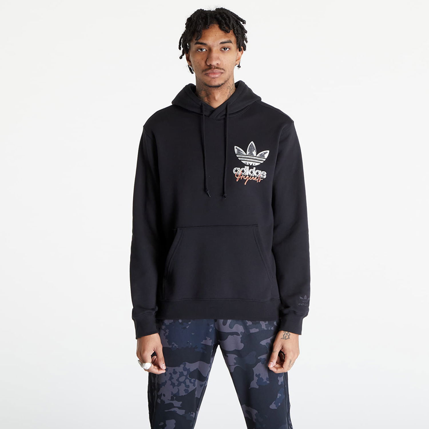 Sweatshirt adidas Originals Trefoil Hood 3 Black Sort | IM9678, 0