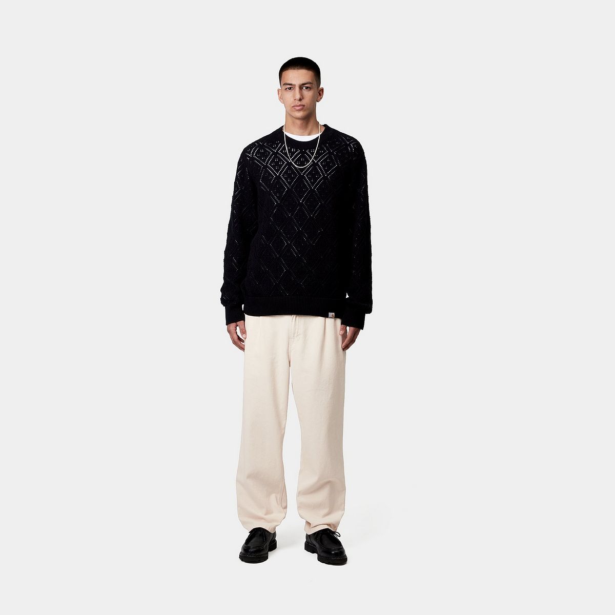 Bukser Carhartt WIP Carhartt WIP Albert Pleated Loose Fit Pants Beige | I034804_9, 1