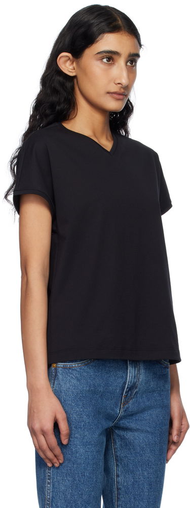 T-shirt Khaite Khaite Devra V-Neck T-Shirt Brun | 2377166, 4