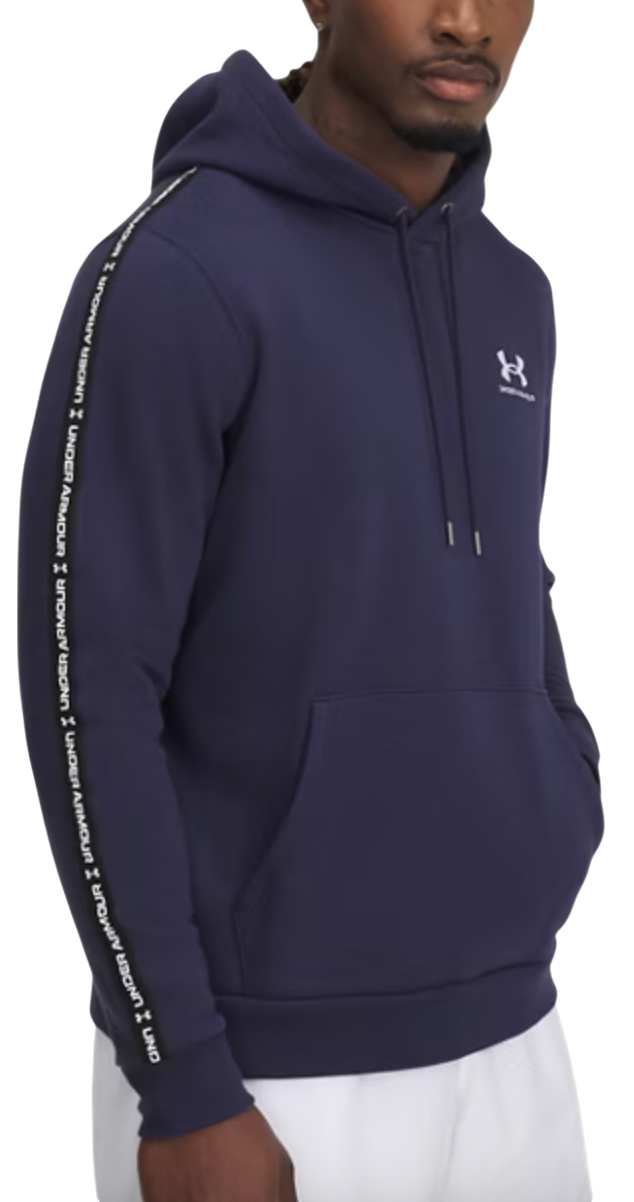 Sweatshirt Under Armour Under Armour UA Icon Fleece HD Taping Hoodie Mørkeblå | 1389356-410