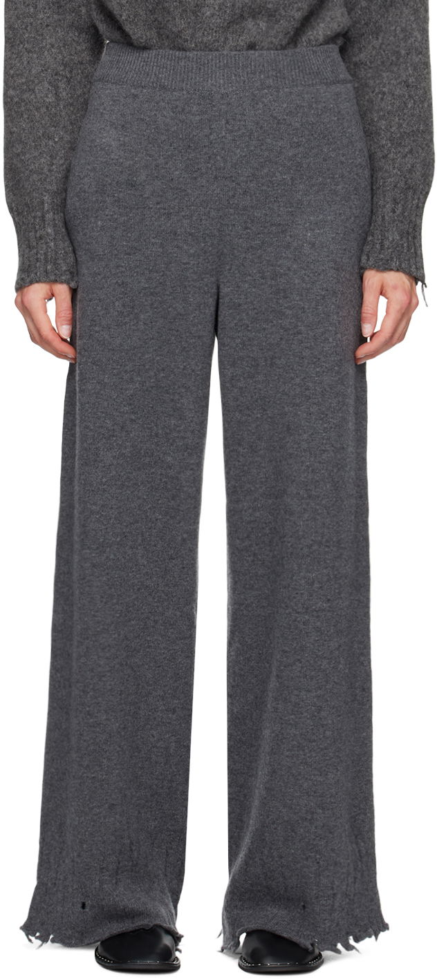 Bukser Stella McCartney Flared High-Rise Trousers Grå | 6K08783S2523