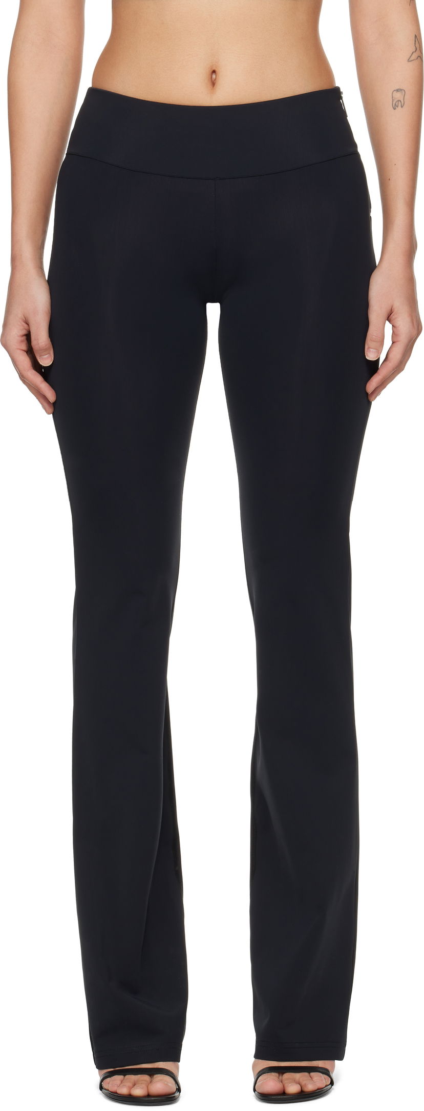Bukser Courrèges Courrèges Scuba Jersey Trousers Sort | 125JPA297PA0043