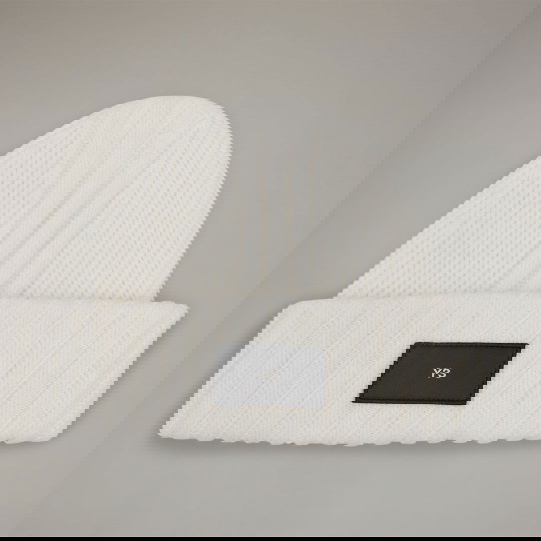 Beanie Y-3 Knitted Beanie Hvid | IL6964, 1