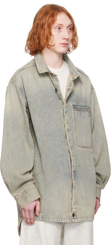 Skjorte Entire Studios Denim Shirt Blå | ES2564SW, 4