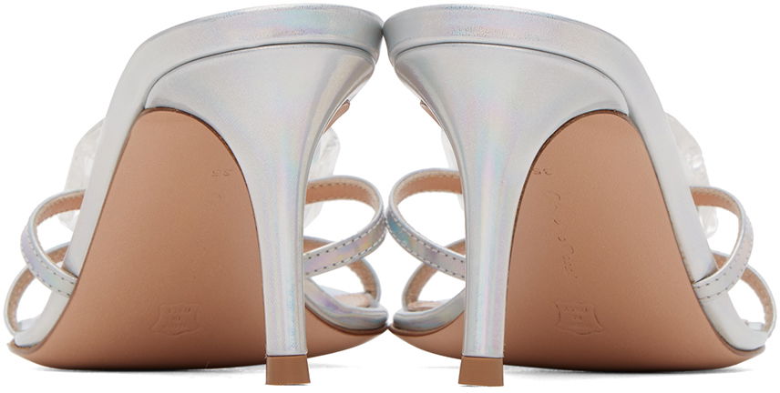 Sneakers og sko Gianvito Rossi Jaipur Rhinestone Heeled Sandals Metalisk | G16780.70RIC.MET, 1