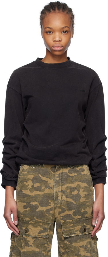 T-shirt We11done We11done Wrinkled Long Sleeve T-Shirt Sort | WD-TT0-25-775-U-BK, 0
