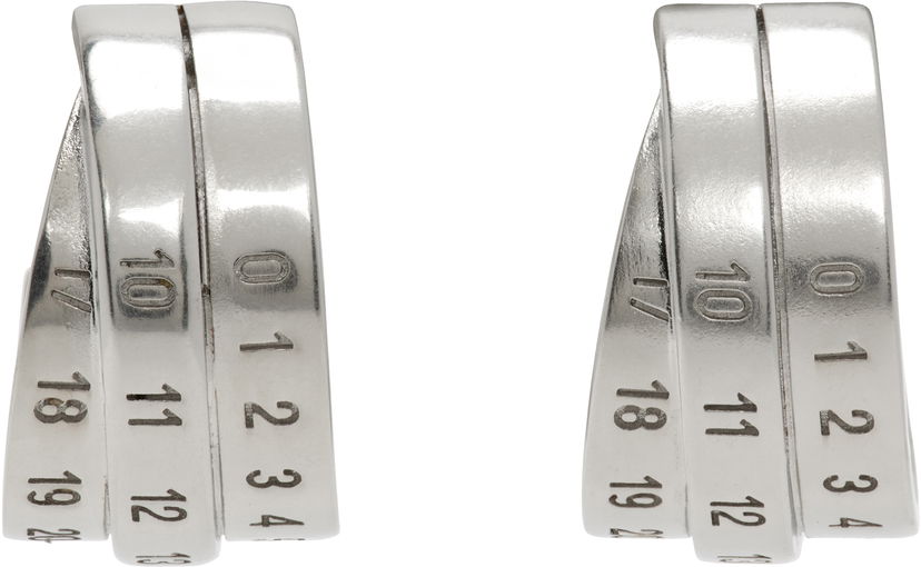 Øreringe Maison Margiela MM6 Maison Margiela Numeric Earrings Metalisk | SM6VG0083 P6627
