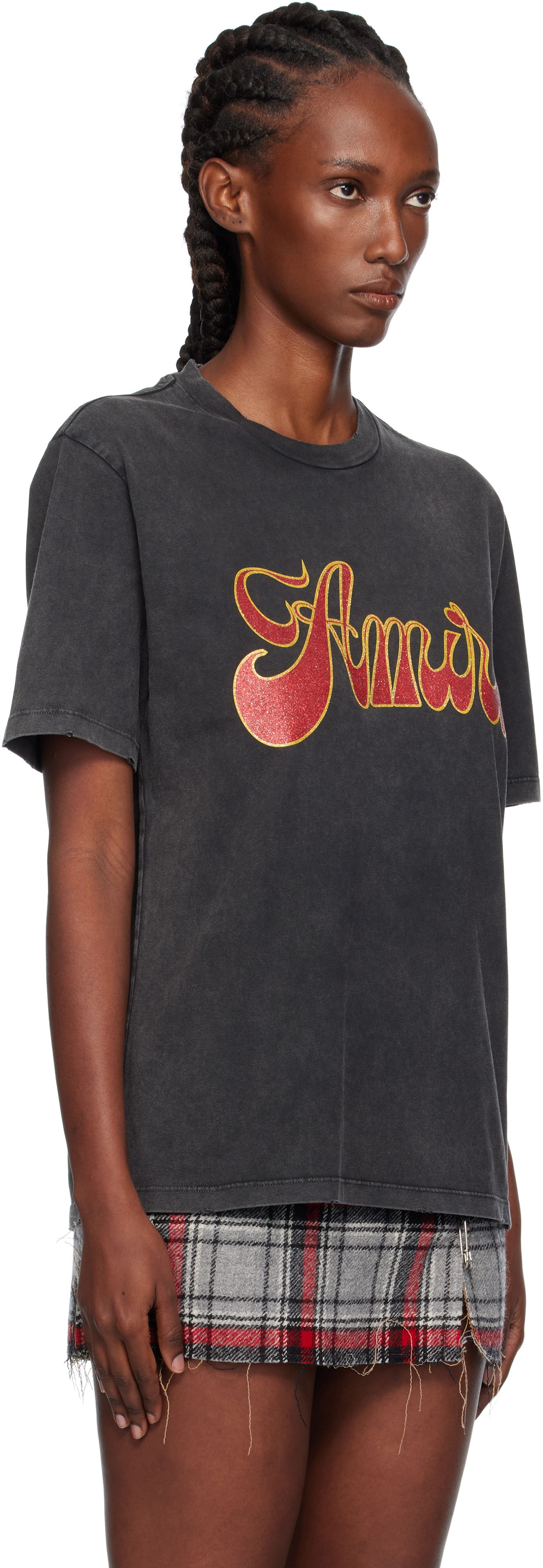 T-shirt AMIRI Groovy T-Shirt by AMIRI Sort | AMJYTE1246, 1