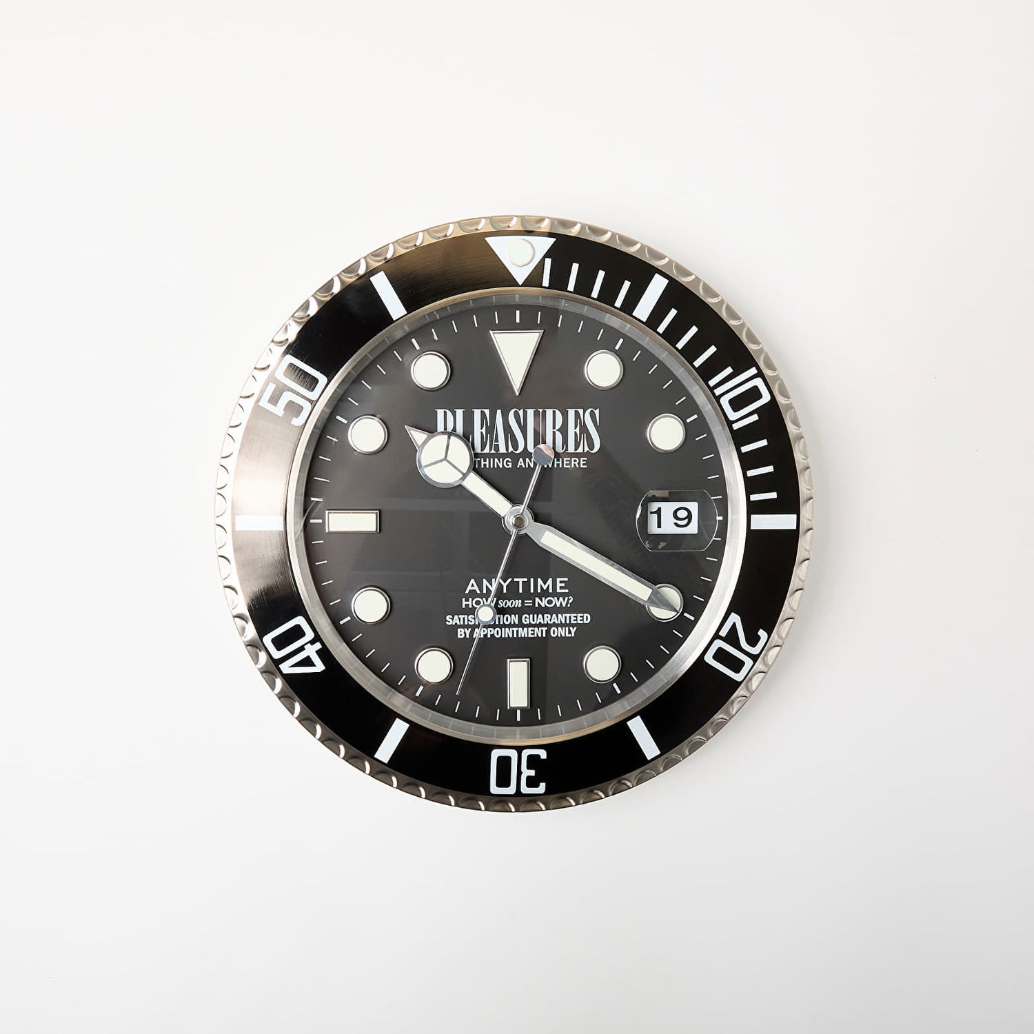 Ur Pleasures Anytime Wall Clock Sort | P25SP051 BLACK, 0