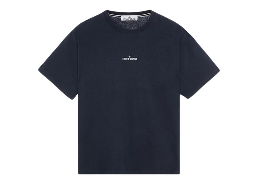 T-shirt Stone Island Short Sleeve 'Scratched Paint One' T-Shirt Dark Blue Sort | 80152RC89 - V0024