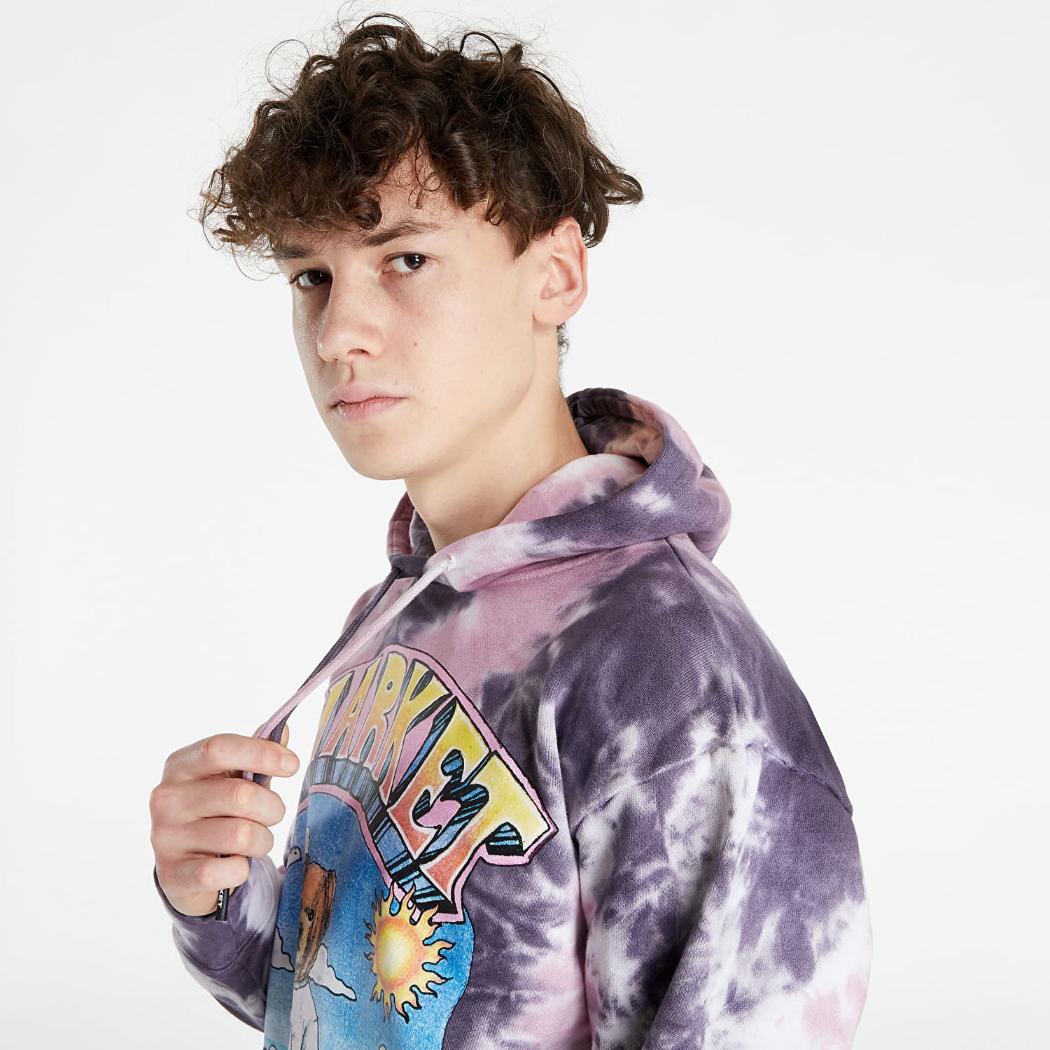 Sweatshirt MARKET Namaste Bear Day and Night Tie-Dye Hoodie Flerfarvet | 397000205 190132, 1
