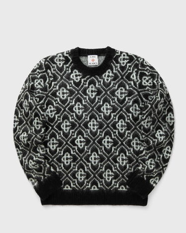 Sweater Casablanca Monogram Crewneck Sweater Sort | MPF25-KW-1004-02, 2