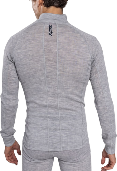 T-shirt SWIX RaceX Merino Half Zip Top Grå | 10120-23-10107, 2