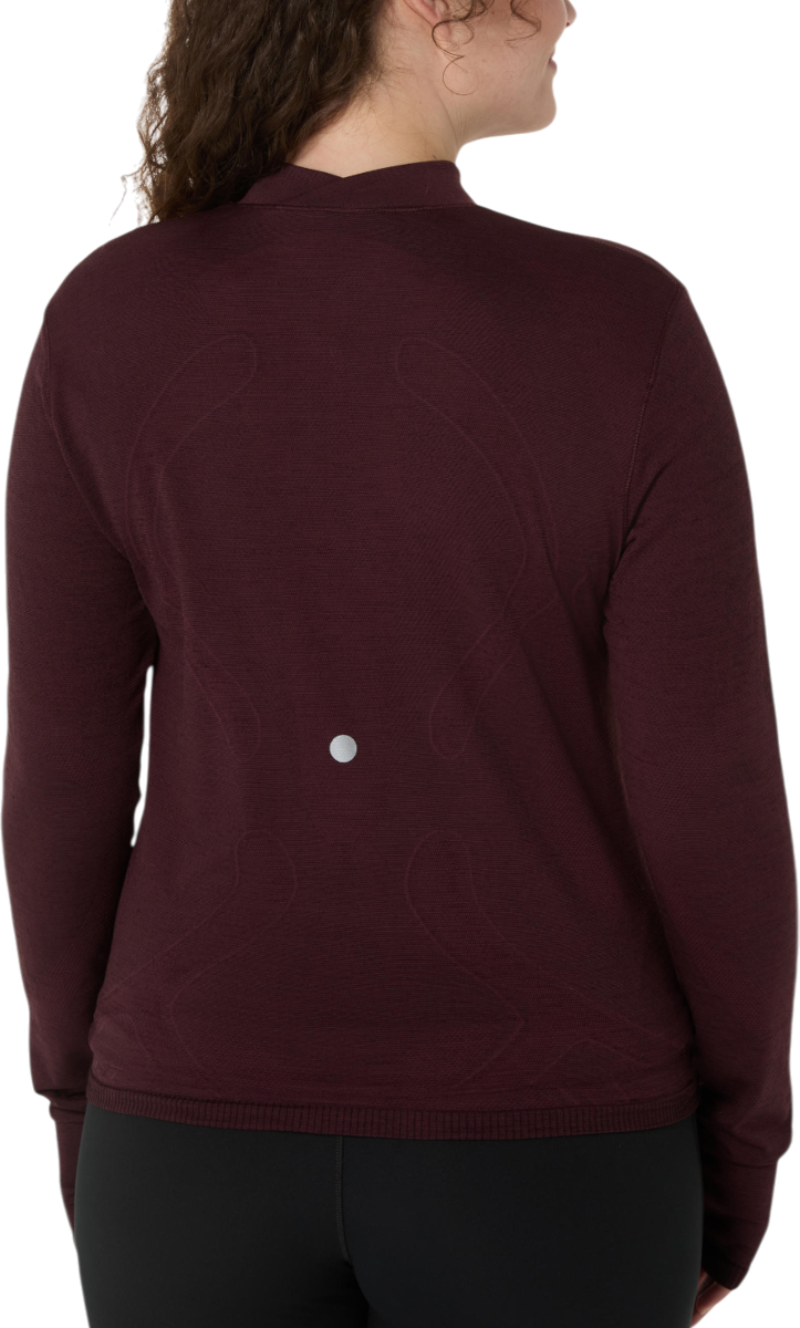 T-shirt Asics ROAD WINTER SEAMLESS Long Sleeve Top Bourgogne | 2012d277-600, 1