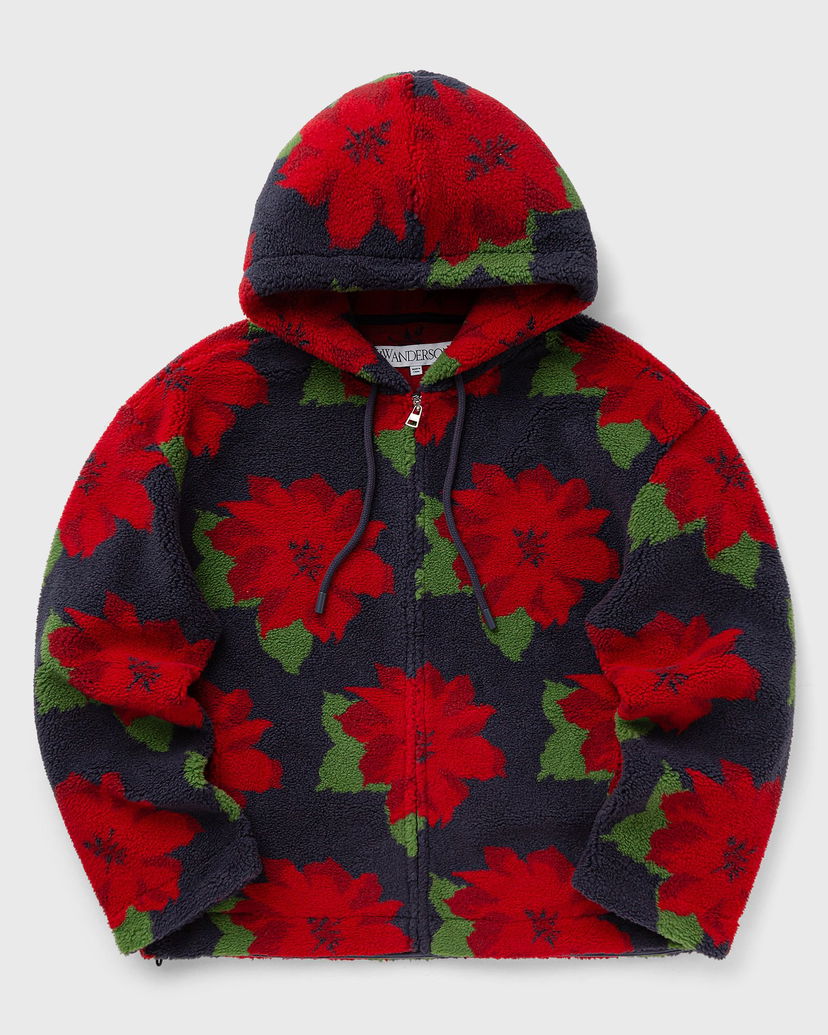 Jakke JW Anderson JWA FLEECE HOODED JACKET Rød | JK0324-PG1586-888