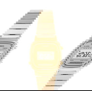 Ur CASIO Digital Watch With Gold Tone Stainless Steel Strap Metalisk | LA670WEGA-9EF, 1